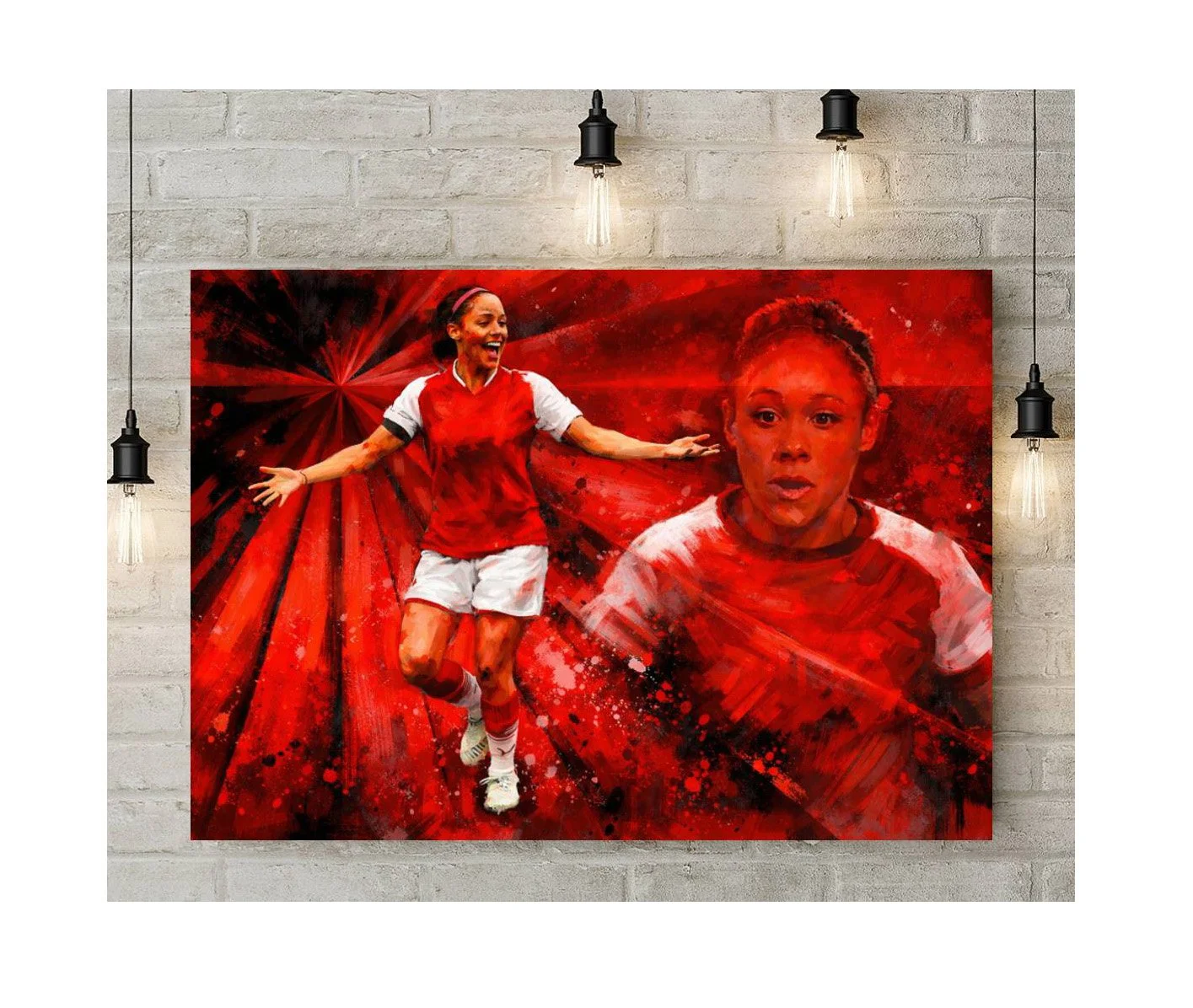 Arsenal Alex Scott Iconic Legend Canvas Print 16" x 12"
 £53.00 