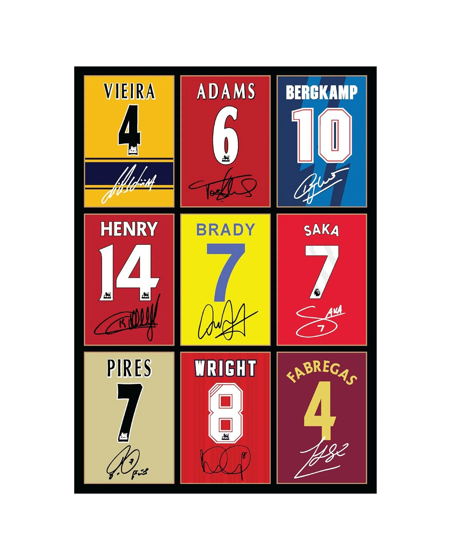 Icons Wall Art Arsenal Legends A4 - £8.99