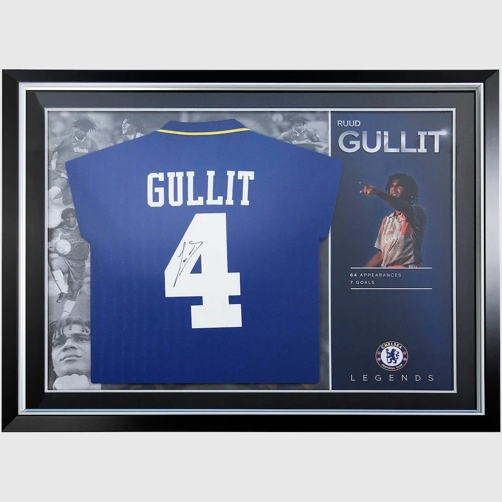 Chelsea Gullit – Signed Framed Shirt - £800