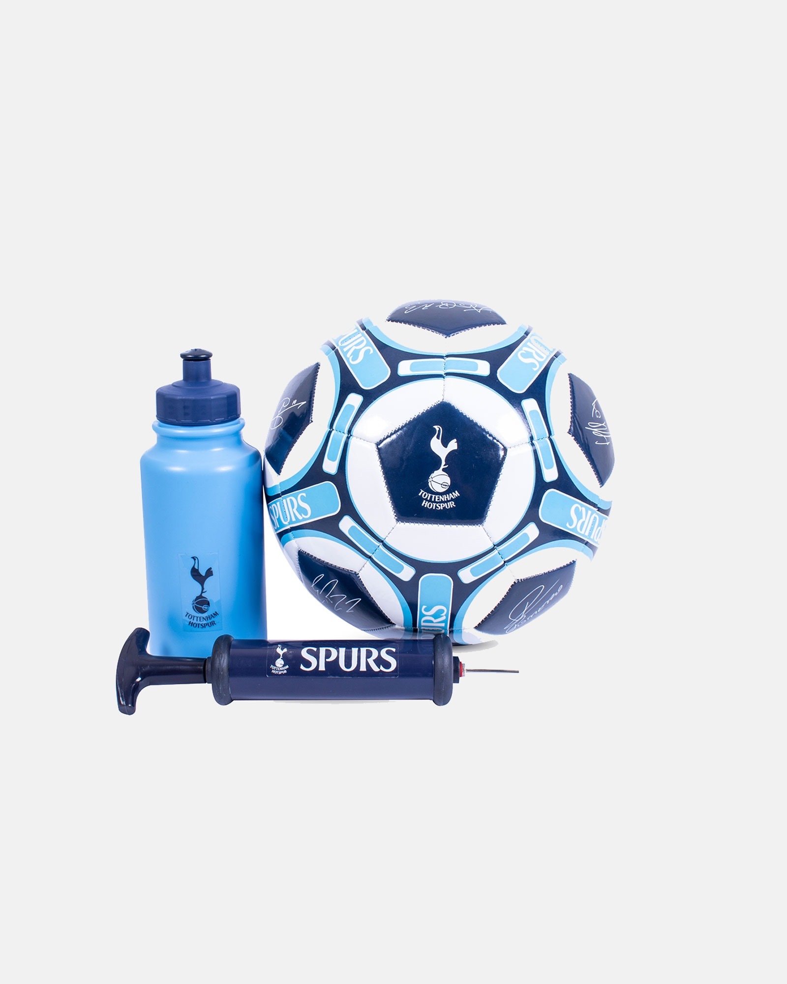 Spurs Signature Size 5 Football, Pump And Water Bottle Gift Set - £22