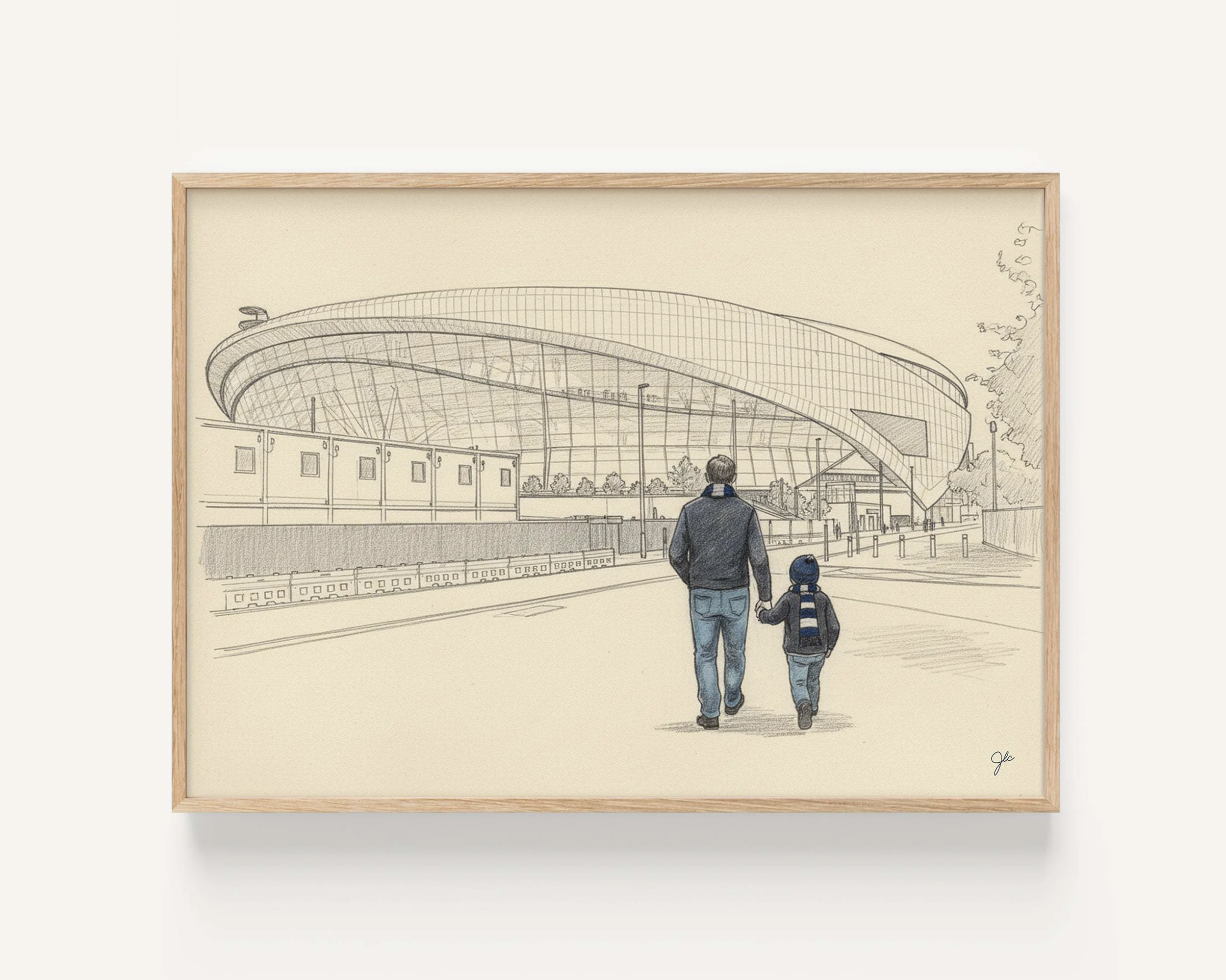 "Glory Glory" Tottenham Hotspur FC | A3 Framed Wall Art - £39.99