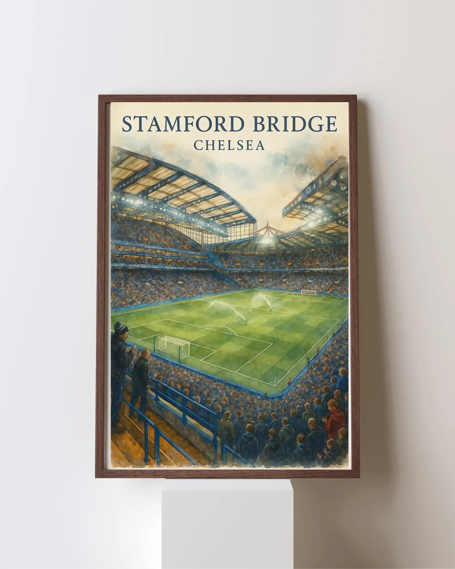 Stamford Bridge Watercolor Poster | Chelsea FC Stadium Wall Art A3 Print - £14.44