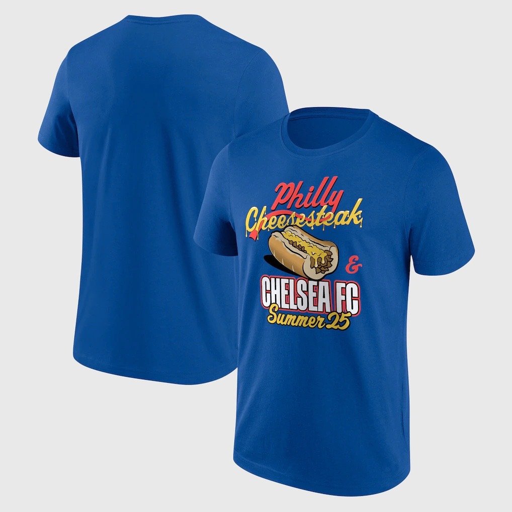 Chelsea Club World Cup Philadelphia Cheesesteak Hometown Graphic T-Shirt - Royal - Mens - £25.00