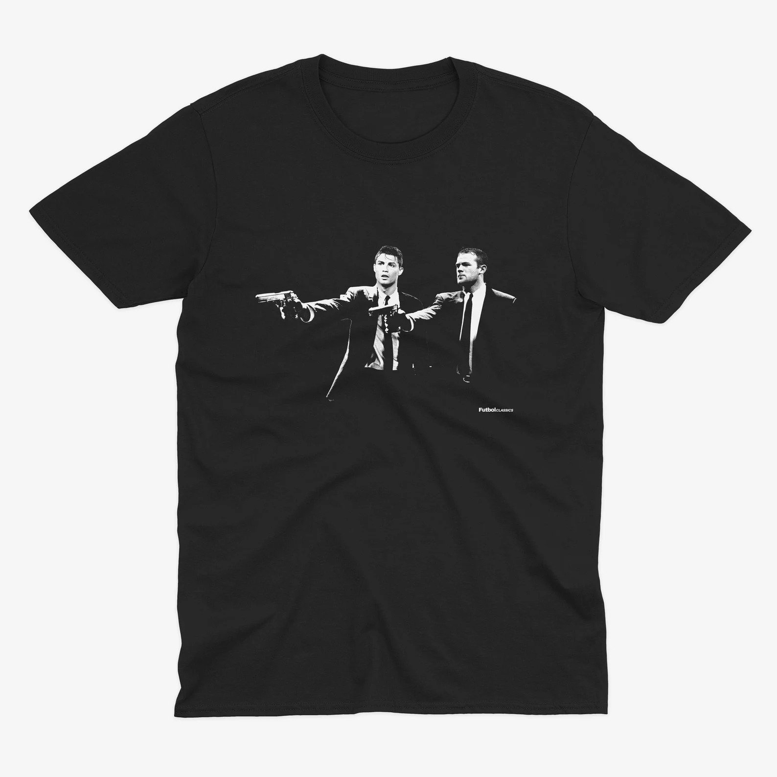 Cristiano Ronaldo & Wayne Rooney Pulp Fiction Style T Shirt | £19.50 - £25.50