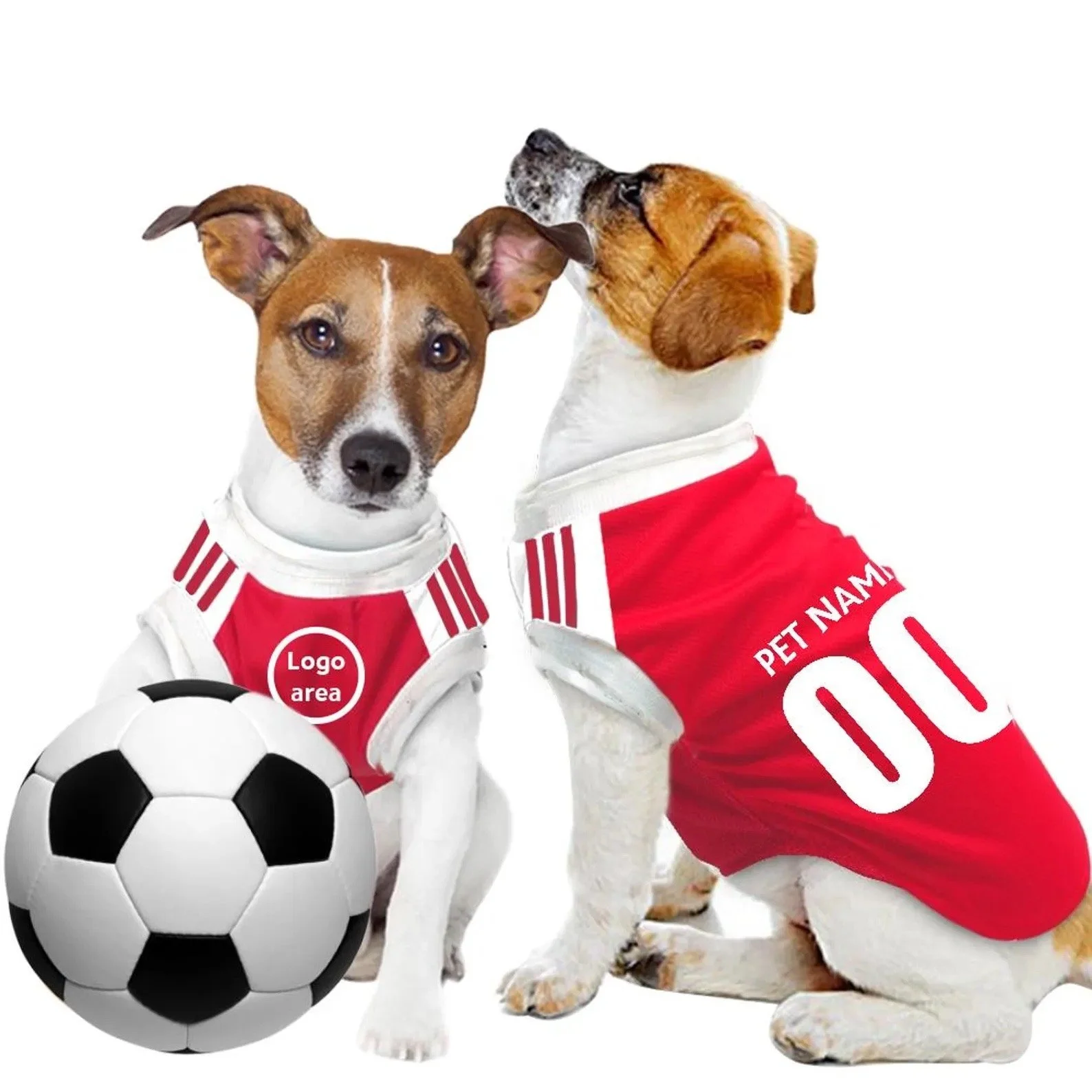 Arsenal New Kits Personalised Pet Tank Top FC 25/26 with original FC logo  - £29.99