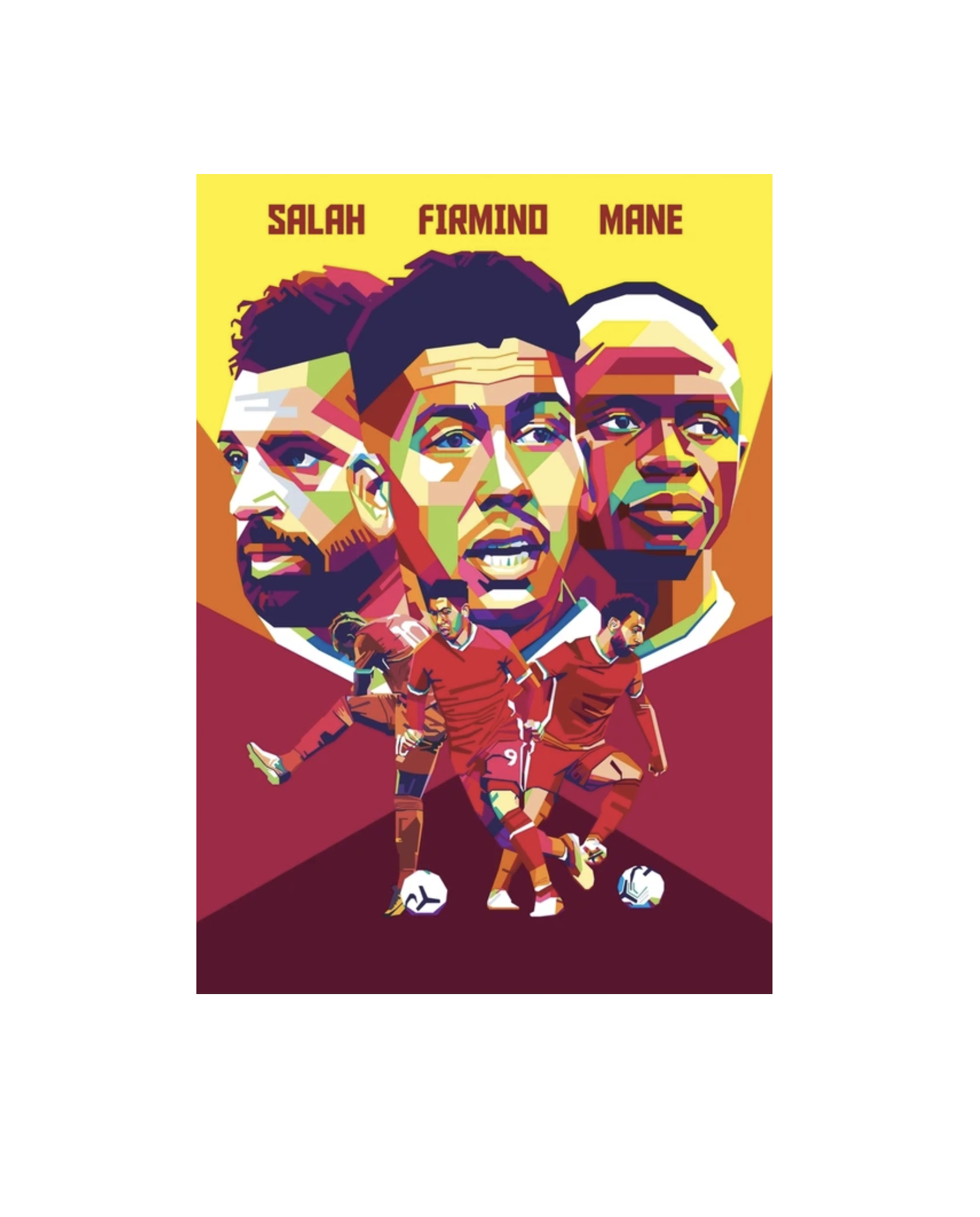 Firmino Mane Salah WPAP Pop Art Poster 42cm x 59.4cm Semi Gloss
 £10.58 
