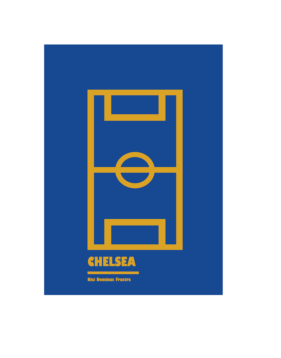 Chelsea Football Canvas 50cm x 70cm - £81.54 