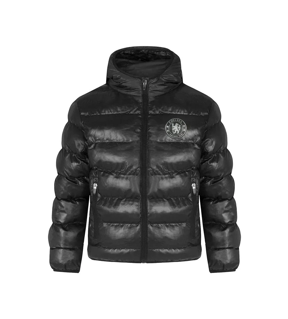 Chelsea Boys Quilted Jacket Hooded Winter Coat Kids Official - £19.99