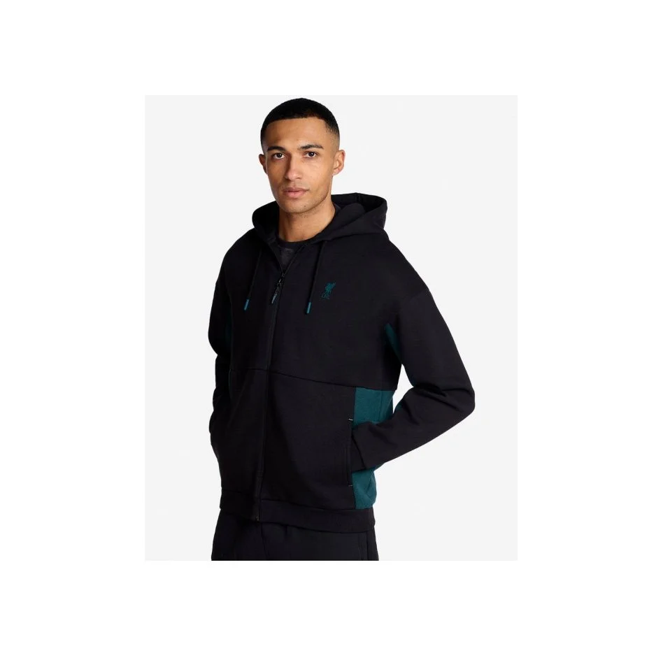 LFC Mens Zip Through Hoodie Black - £60.00