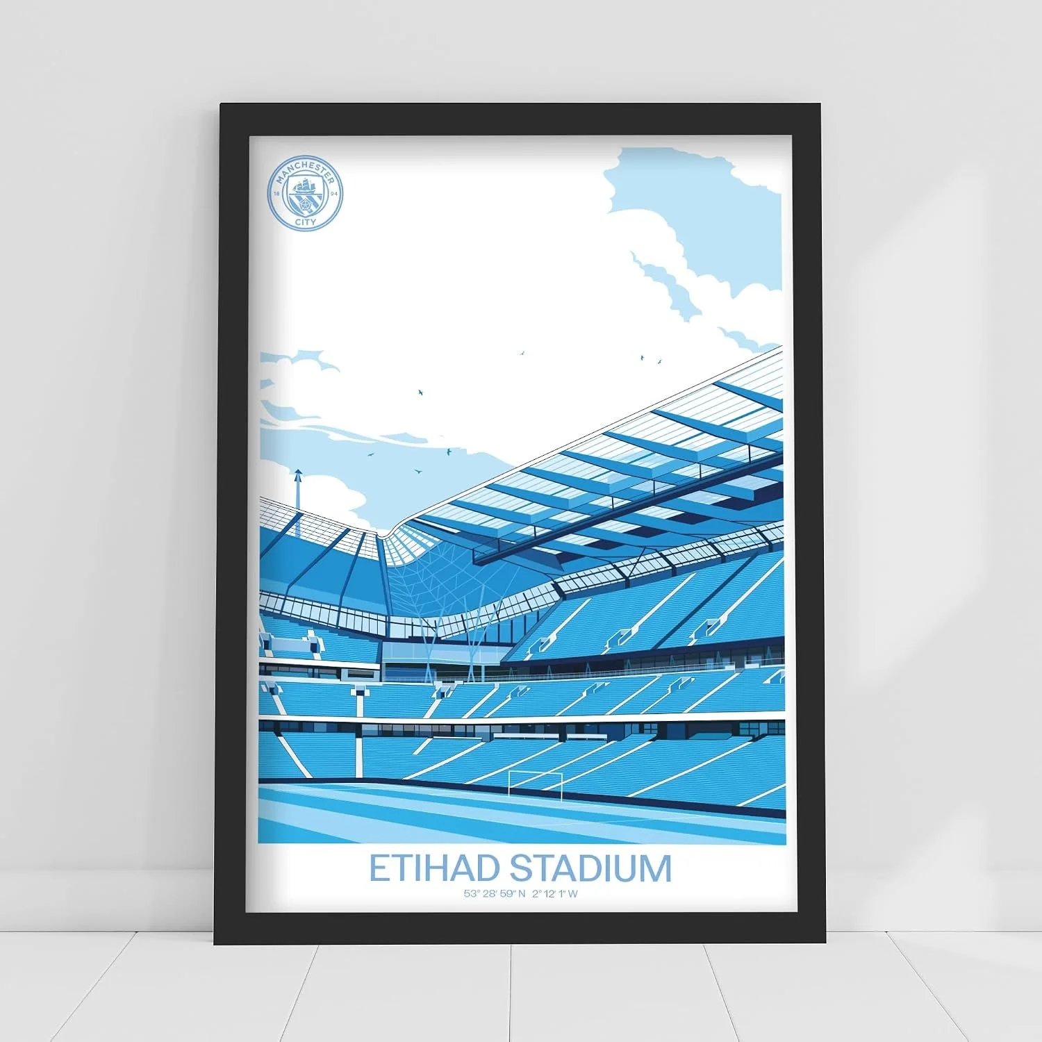 Manchester City FC - Etihad Stadium Poster A3 (42cm x 29.7cm) Framed
 £24.99 