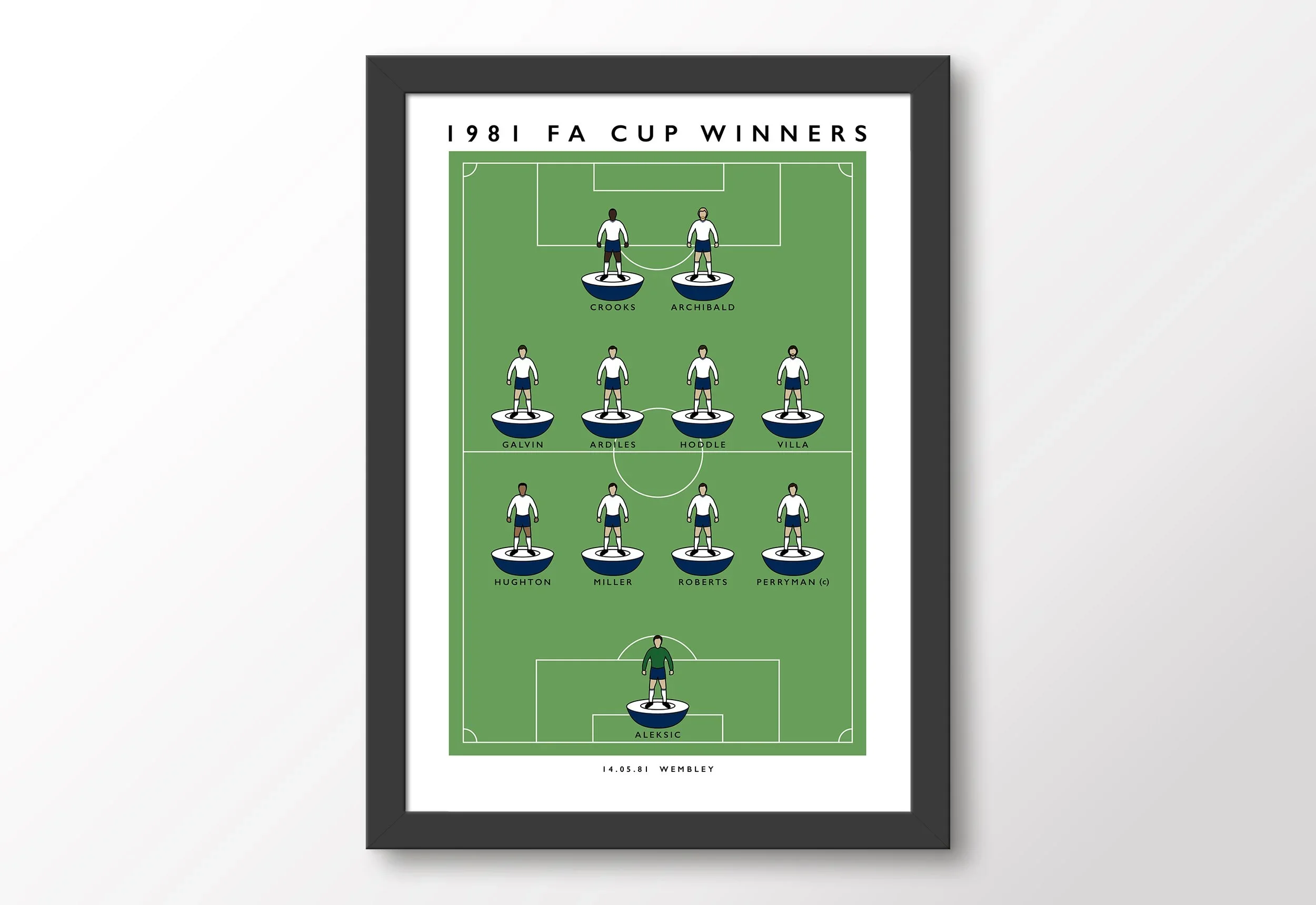 Tottenham 1981 FA Cup Winners Poster A2 Framed
 £72.00 