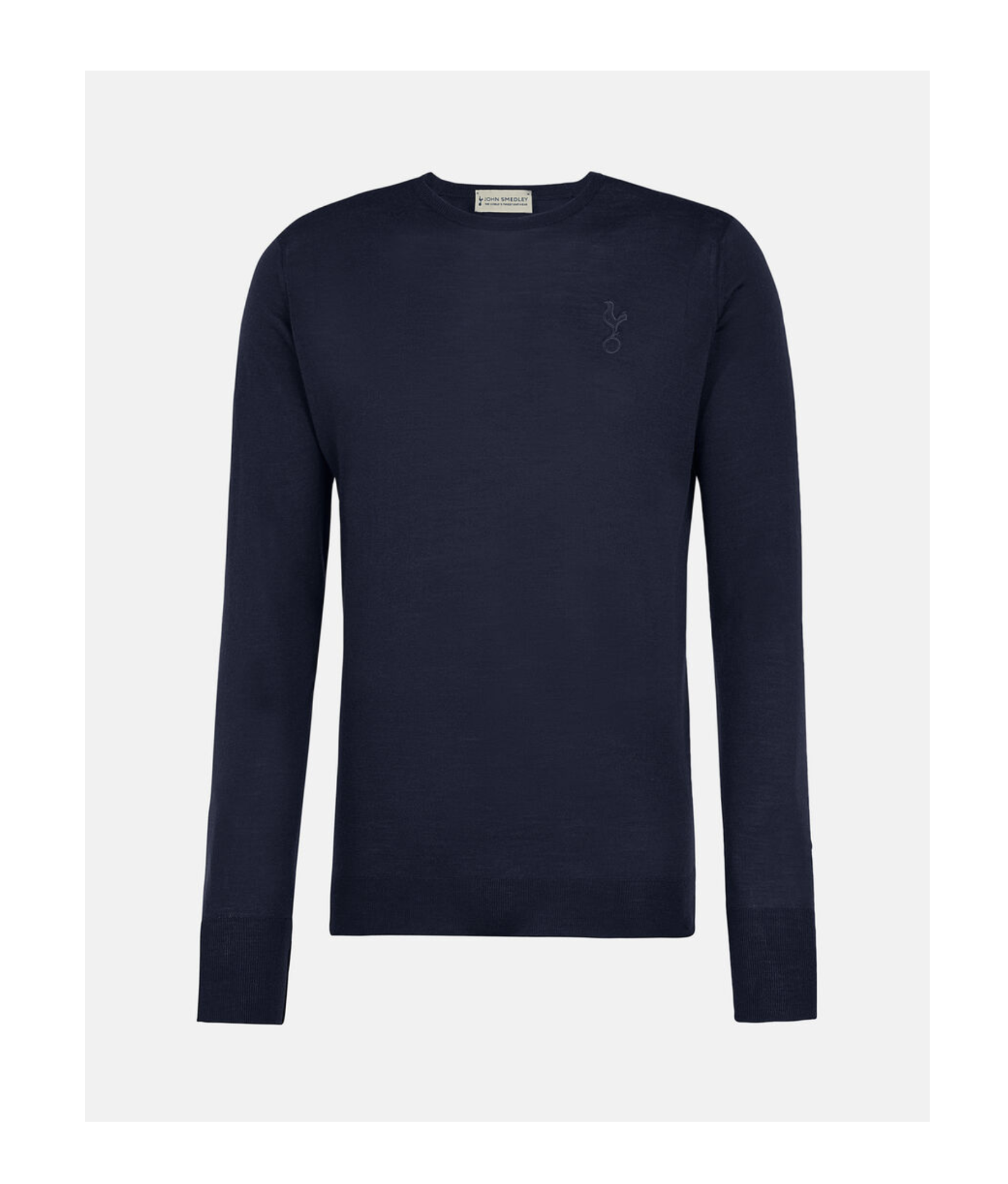 Spurs X John Smedley Mens Navy Crew Neck Jumper - £225.00