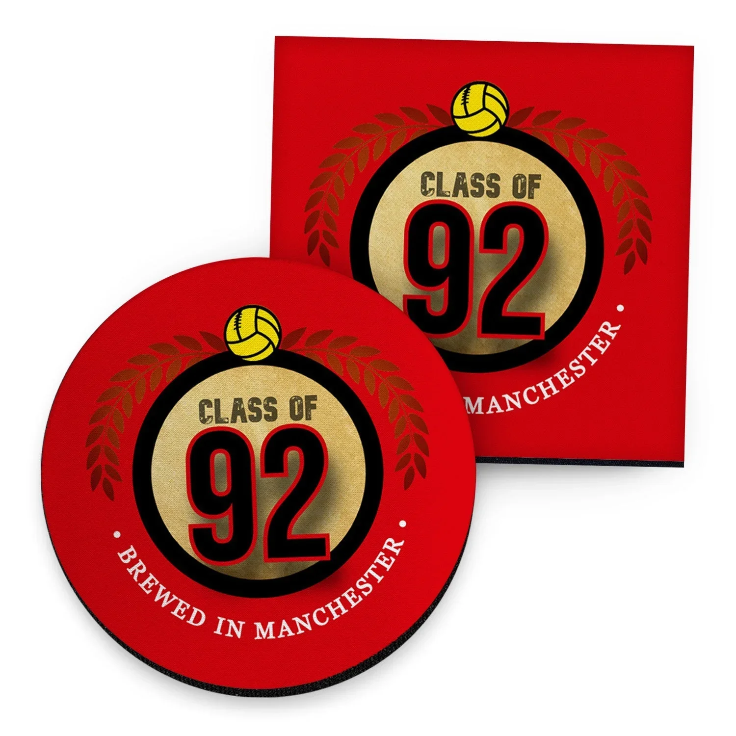 Manchester United Class of 92 | Football Coaster | Square Or Circle - £