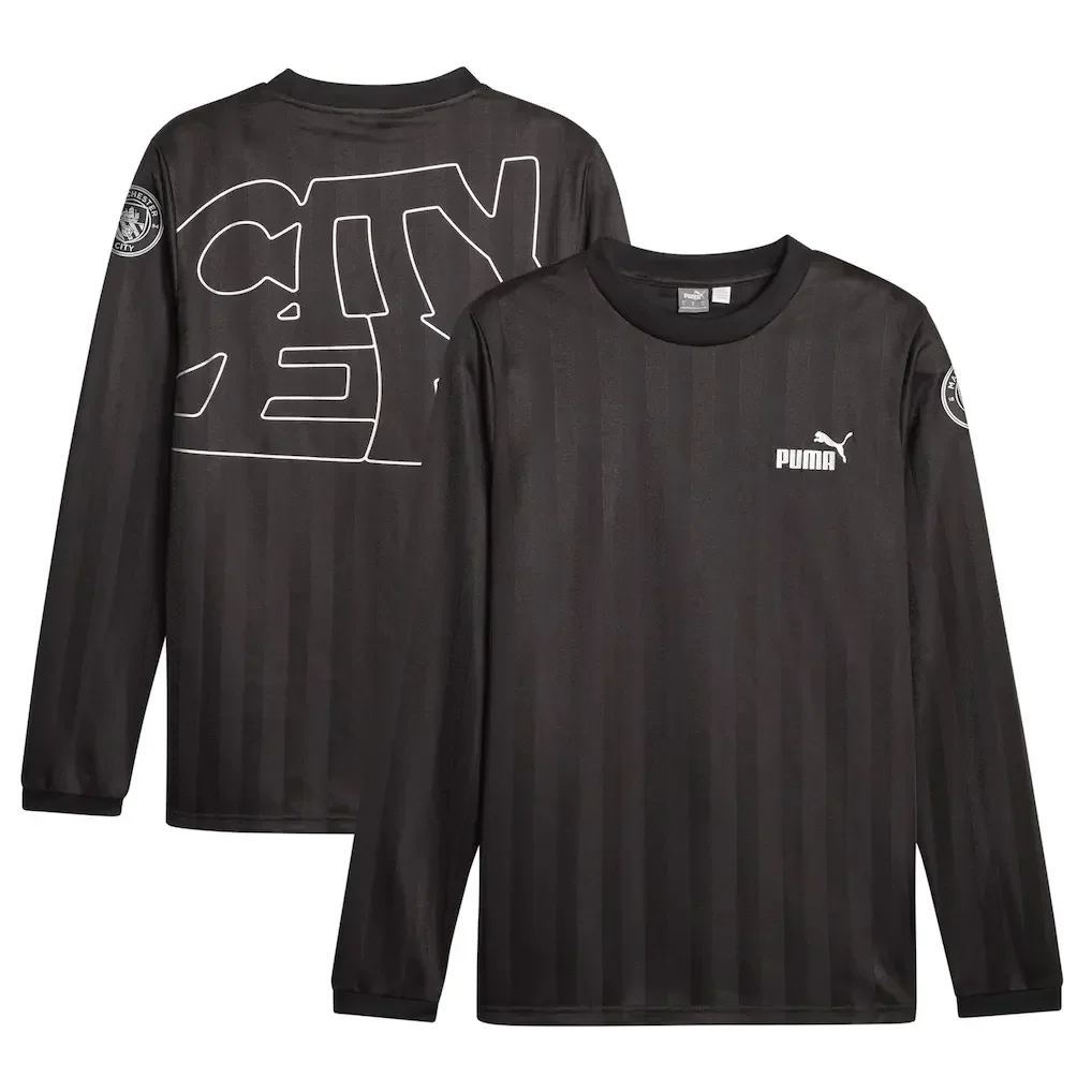 Manchester City Puma FtblStatement T-Shirt - Long Sleeve - Black - £24.00