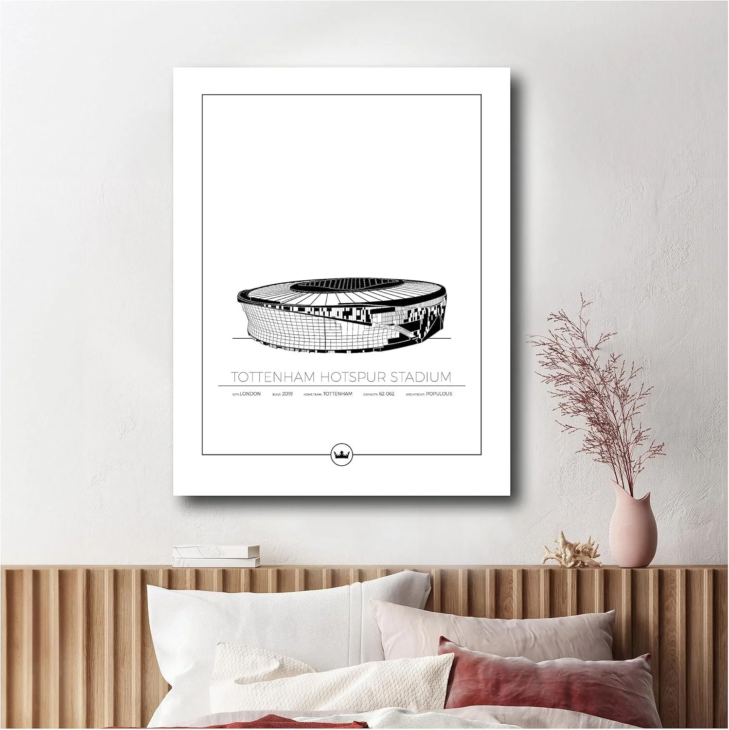 Sverigemotiv Tottenham Hotspur Stadium |Unframed Poster 50x70 cm - £39.99 