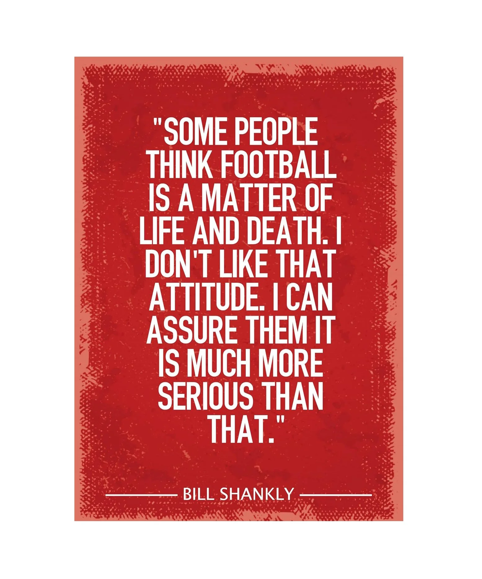 Bill Shankly Liverpool Legend Art Print Size A4 - £9.99