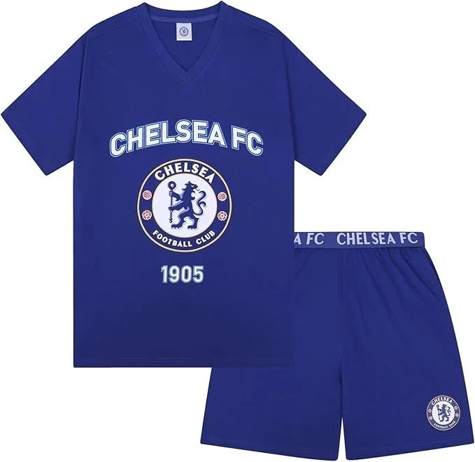 Chelsea Mens Pyjamas Short Loungewear OFFICIAL Football Gift - from £14.99