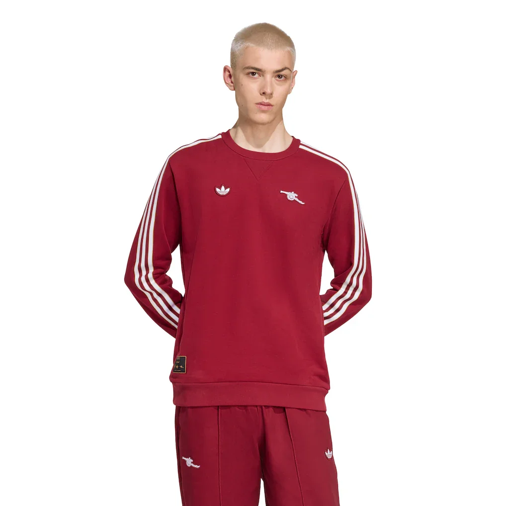 Arsenal adidas Icon Sweater - Burgundy - £70.00