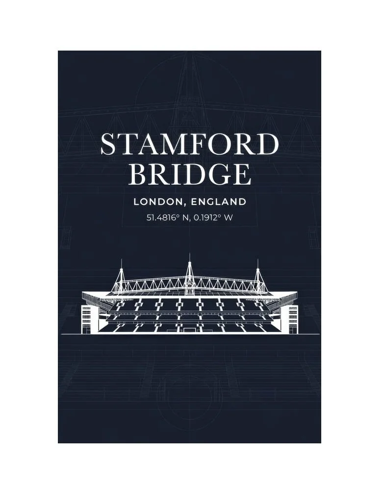 Stamford Bridge: The Iconic Home of Chelsea FC Canvas Wall Art 50cm x 70cm - £81.53