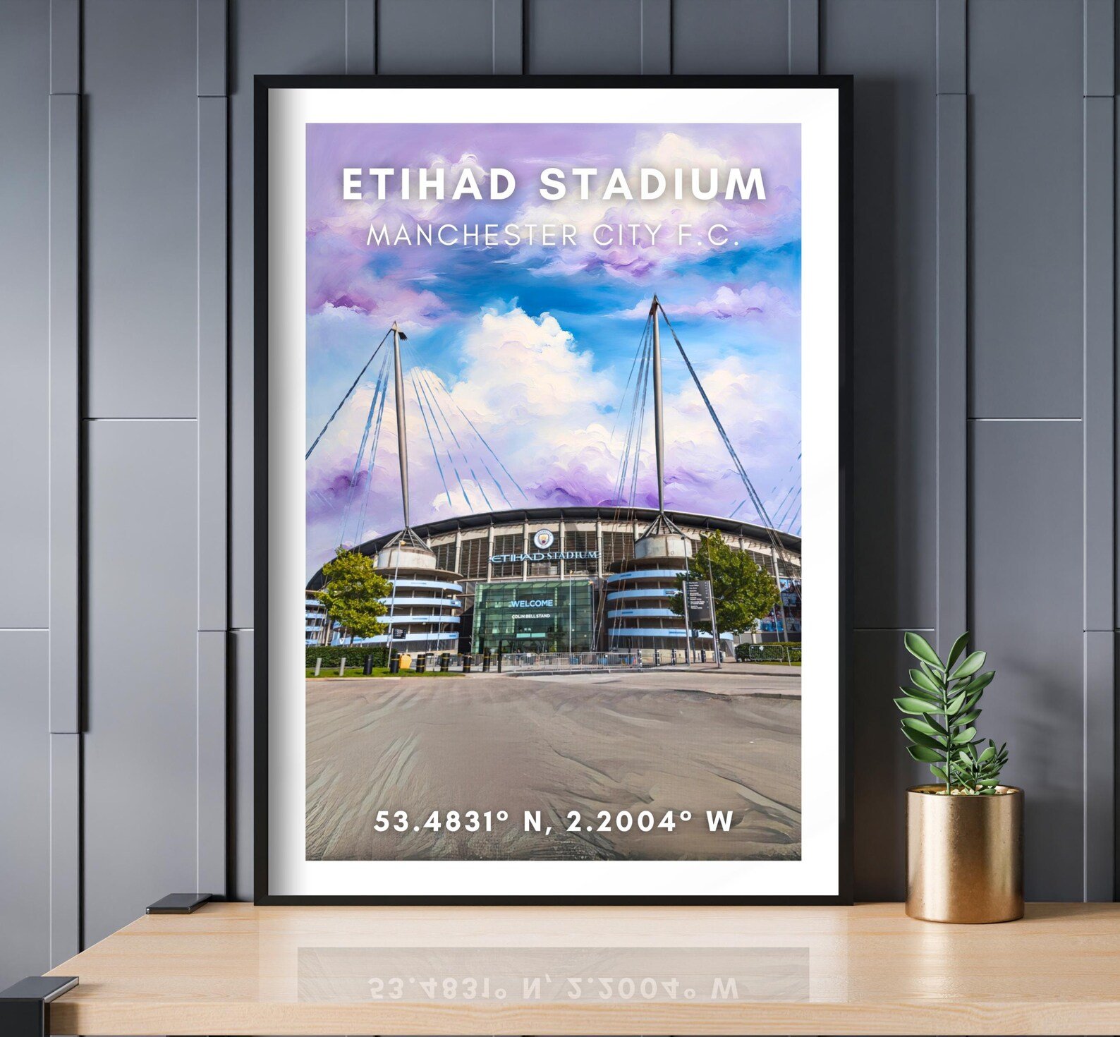 Manchester City Etihad Stadium Wall Art 297cm x 420cm Framed
 £28.99 