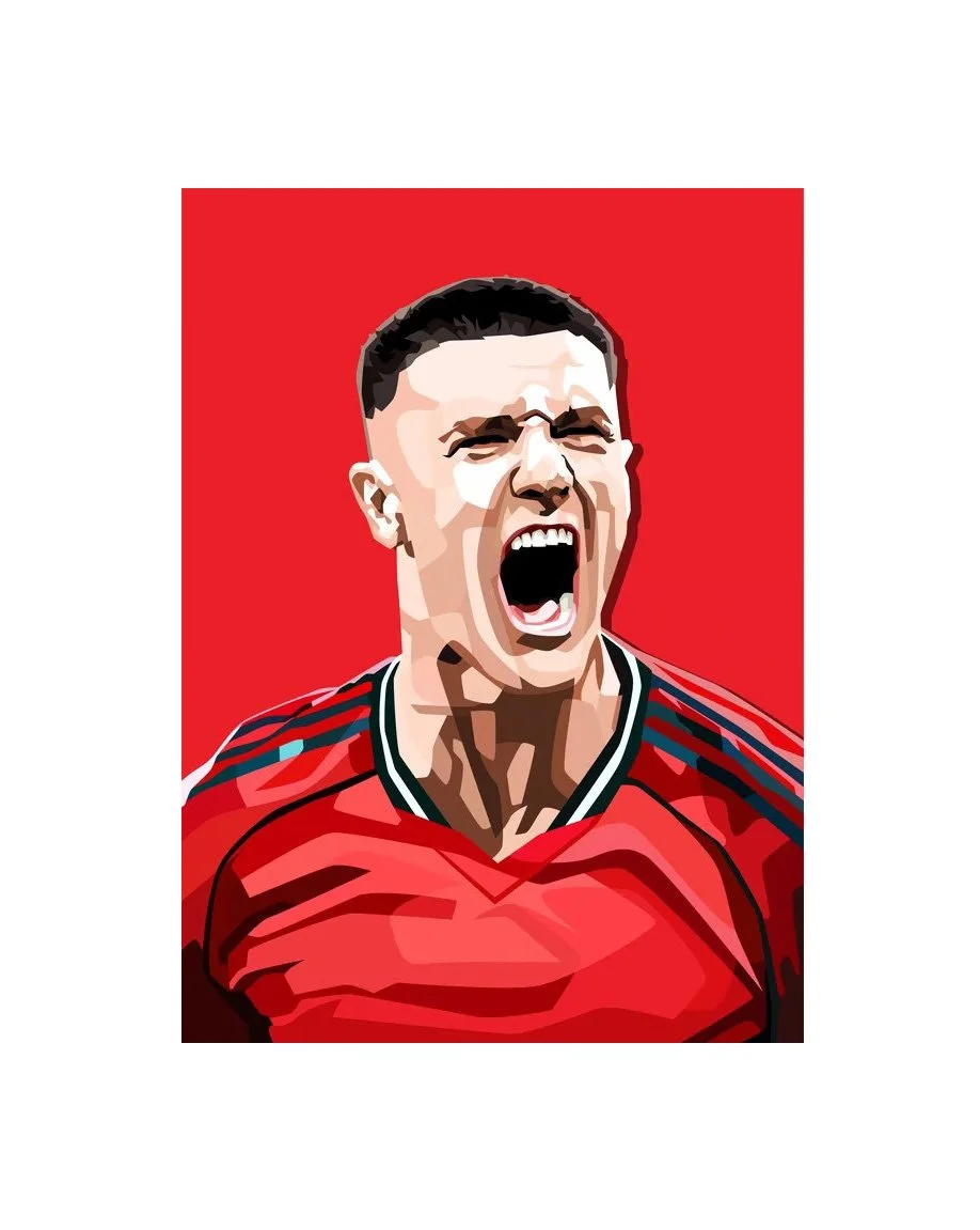 Benjamin Sesko | Manchester United FC | 30cm x 40cm Premium Poster Print - £14.89