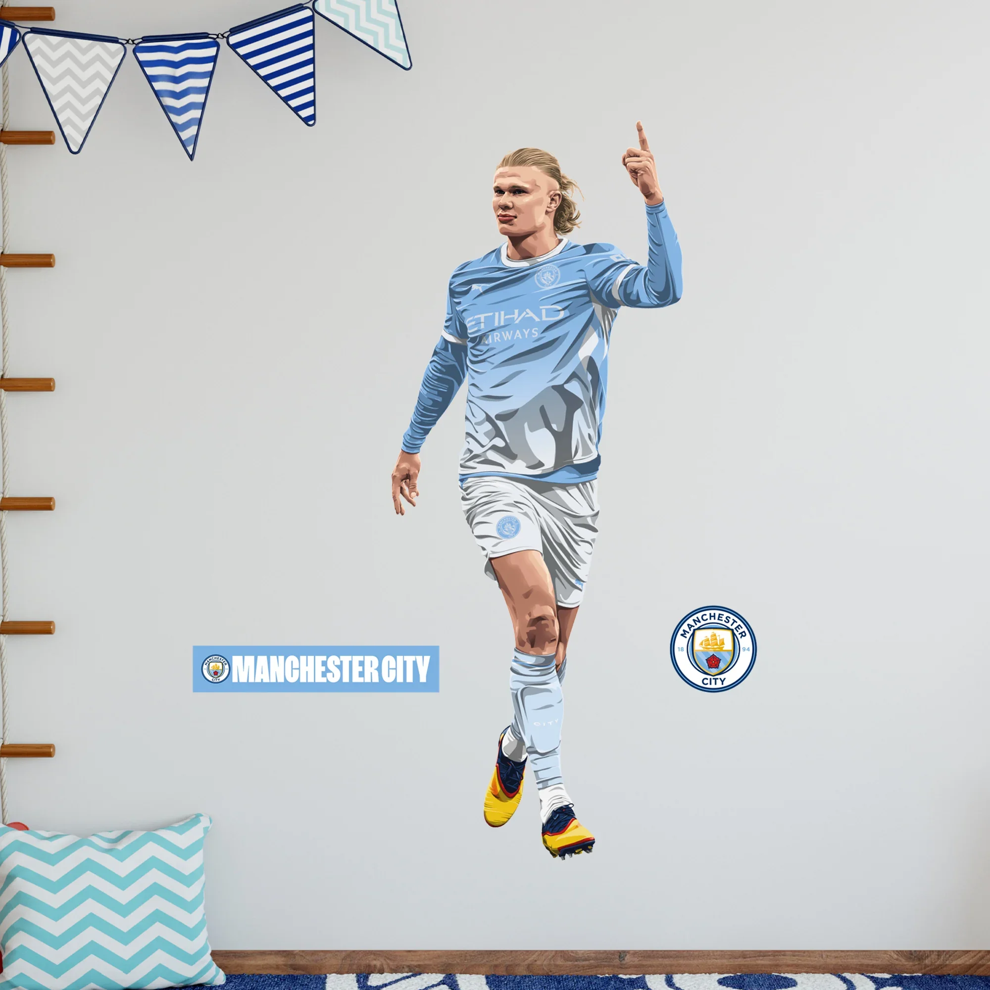 Manchester City - Erling Haaland 26-27 Wall Sticker (90x35cm) 
 £27.99 