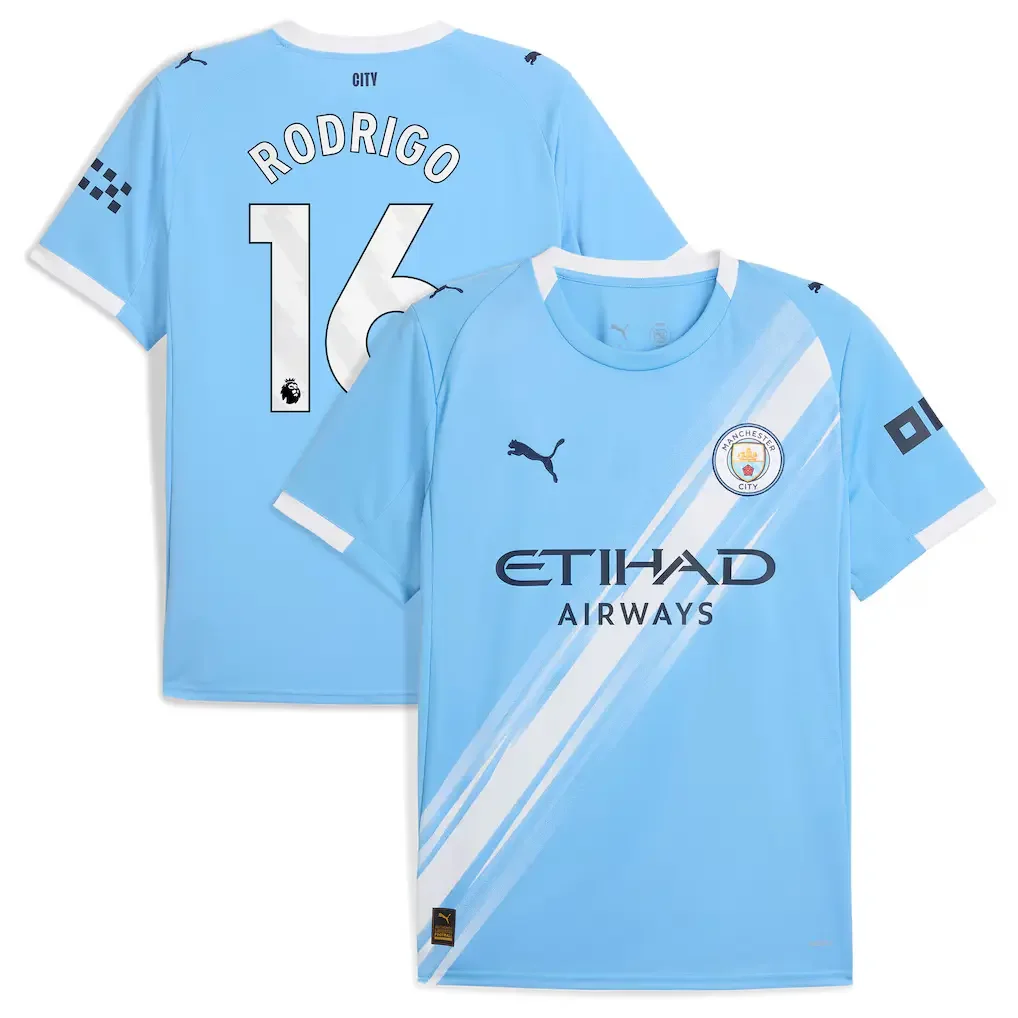 Manchester City PUMA Home Shirt 2025-26 Rodrigo
 £74.50 