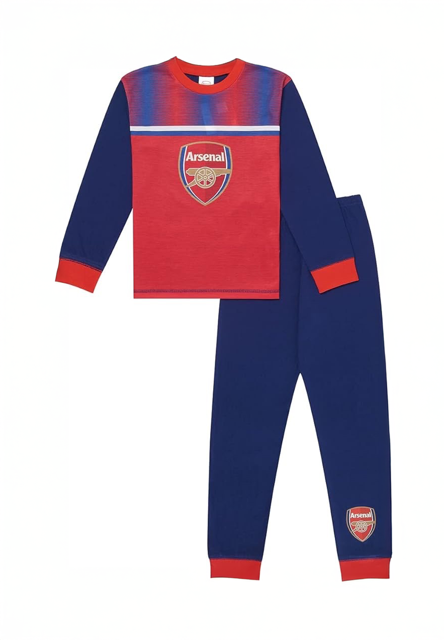 Arsenal F.C. Boys Pyjamas, AFC PJ Set Ages 3 to 15 Years Old, Official Football Merchandise -	£12.95 - £13.95 