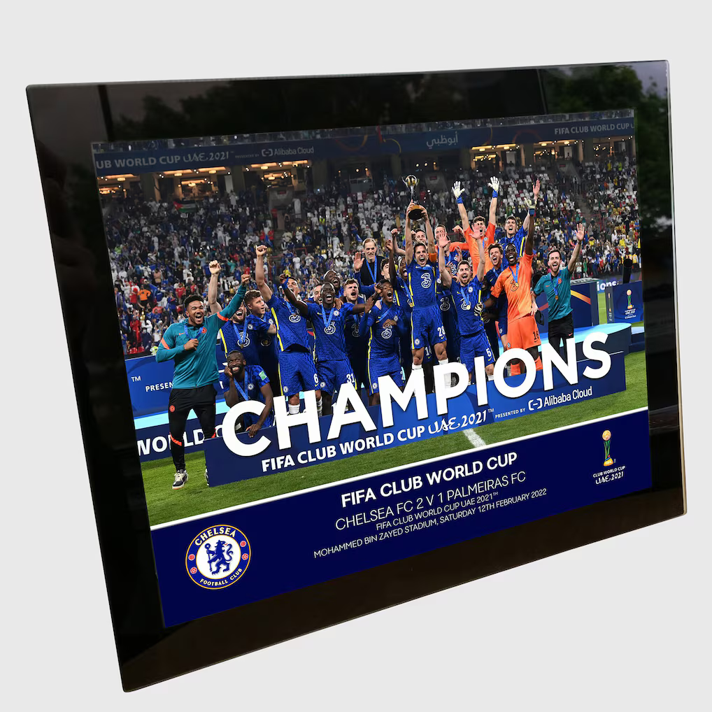 Chelsea Champions of the World Celebration Glass Frame - 8 x 6 - £35.00