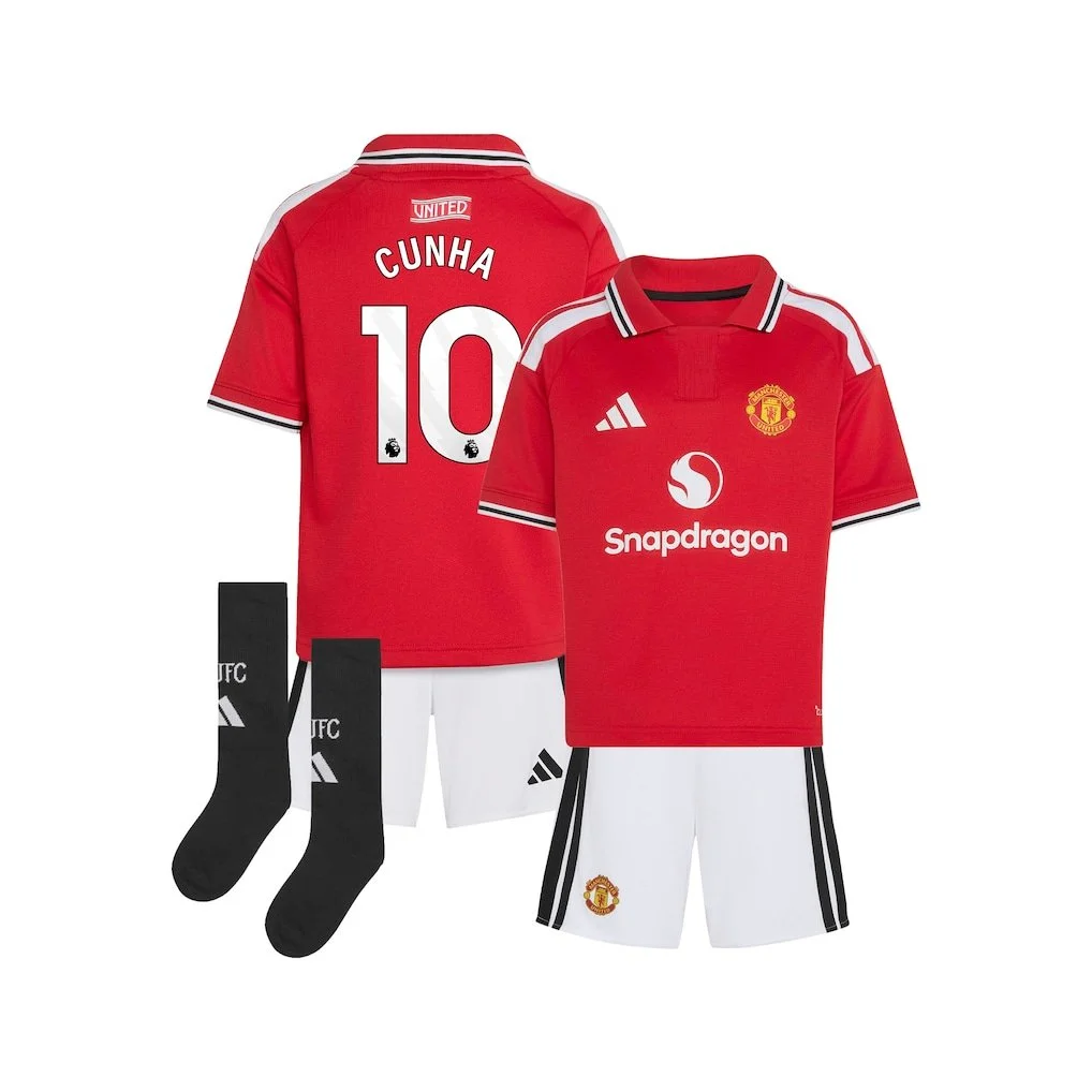 Manchester United adidas Home Minikit 2026-27 | Cunha 10 - £50.00