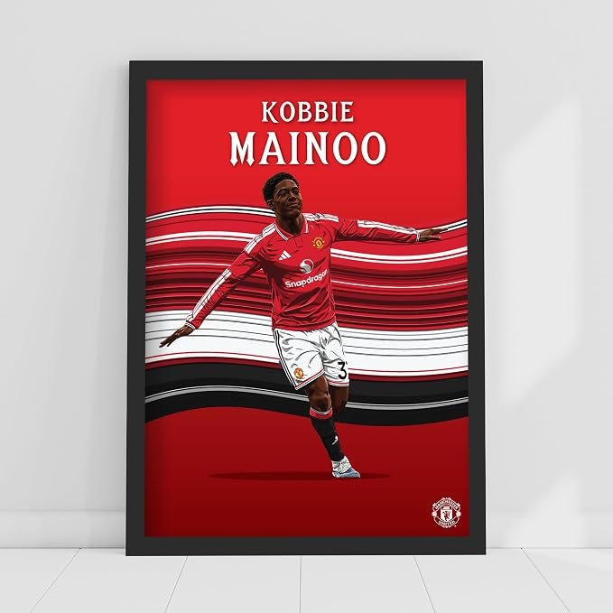 Kobbie Mainoo 26/27 Poster (42cm x 59.4cm - A2) Framed 
 £17.99 