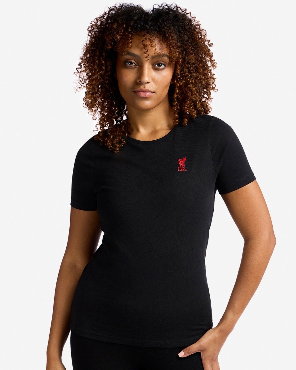 Liverpool Womens Liverbird Tee Black - £14