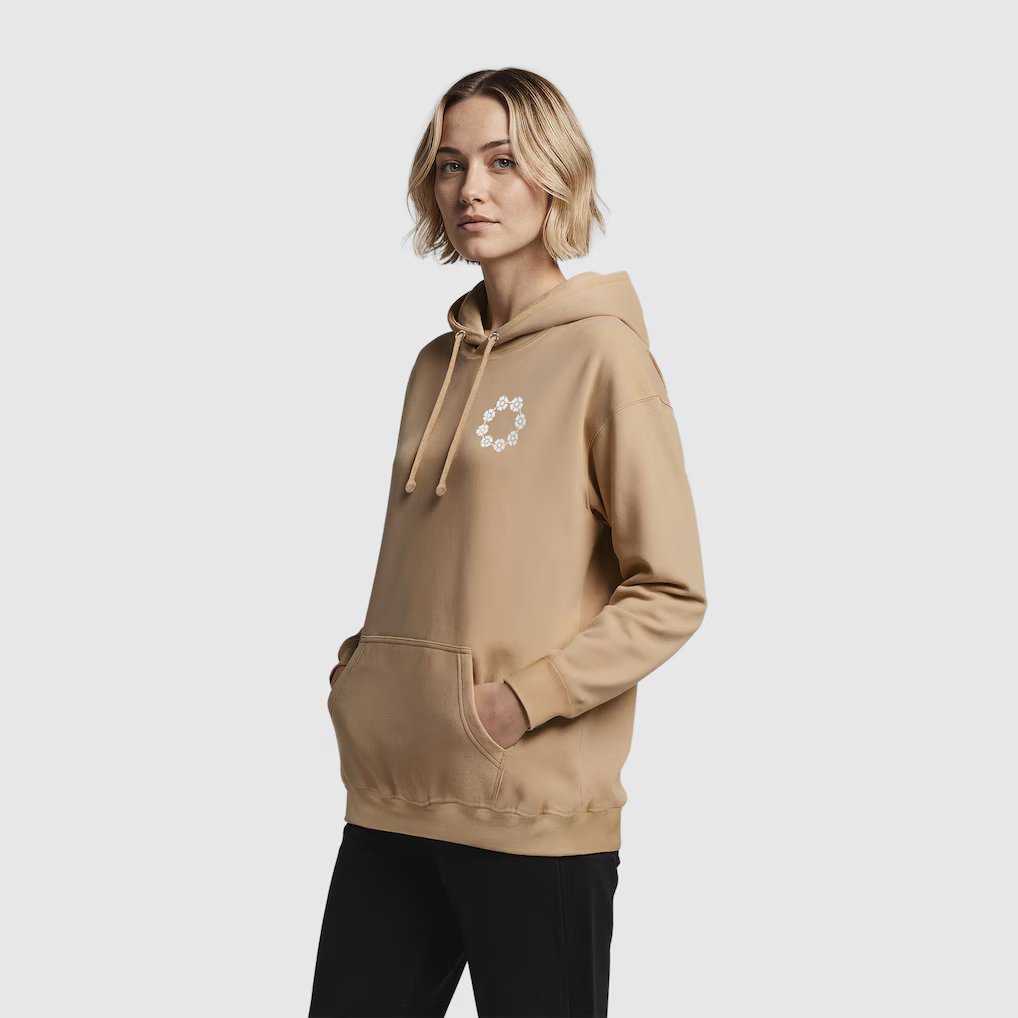 Chelsea Crown Of Roses Hoodie - Desert Sand - Womens - £50.00