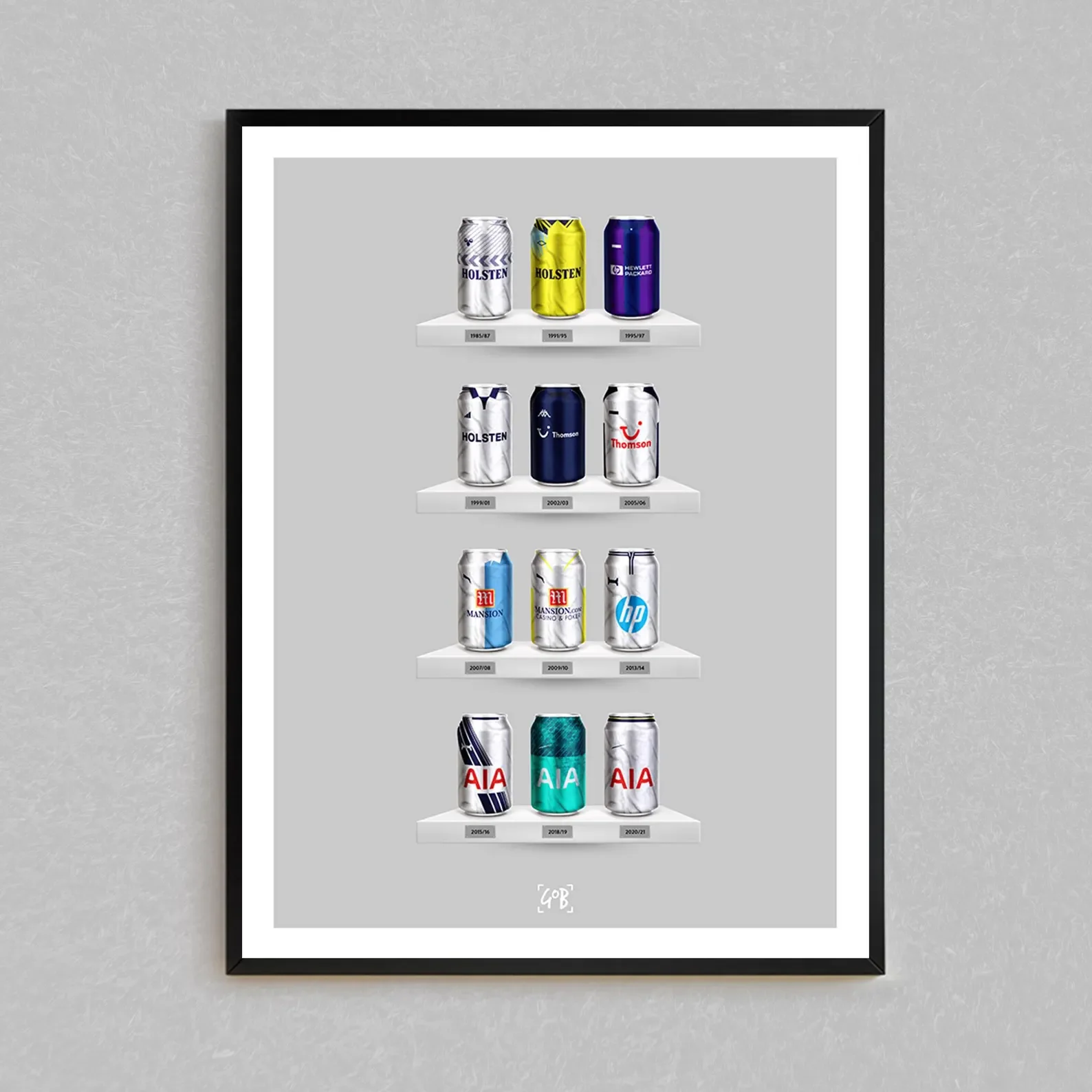 Tottenham Hotspur FC | Cockerel Whites Brewing Co | Classic Can Print | Retro Football-Inspired Beer Can Wall Art | A4 Print - £12.50