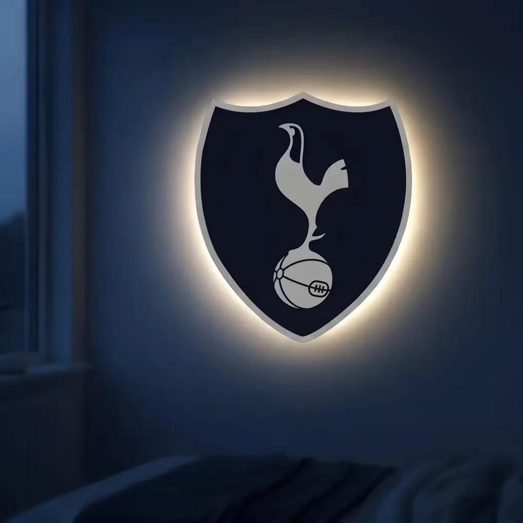 Tottenham Hotspur White Cockerel on Ball Crest LED Backlit WallLite
 £60.00 