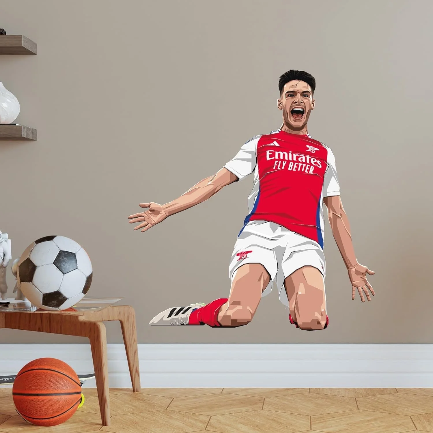 Themed Arsenal FC Wall Sticker - Declan Rice 120x115cm £42.99