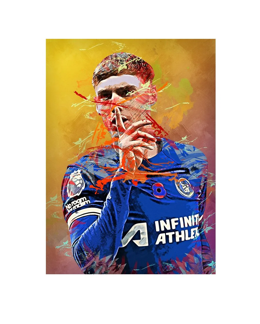 Cole Palmer Chelsea Fc Canvas 50cm x 70cm - £81.53