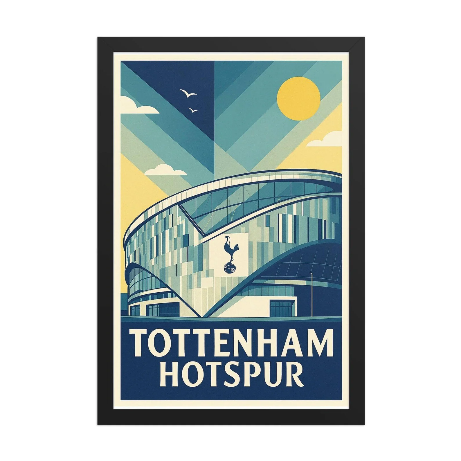 Tottenham Hostspur FC | 20in x 30in Framed Art Print - £72.76