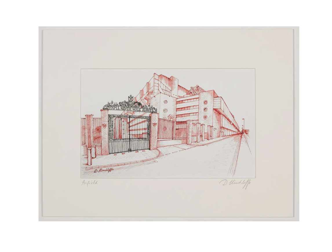 Anfield Stadium Mounted Print - £32.00