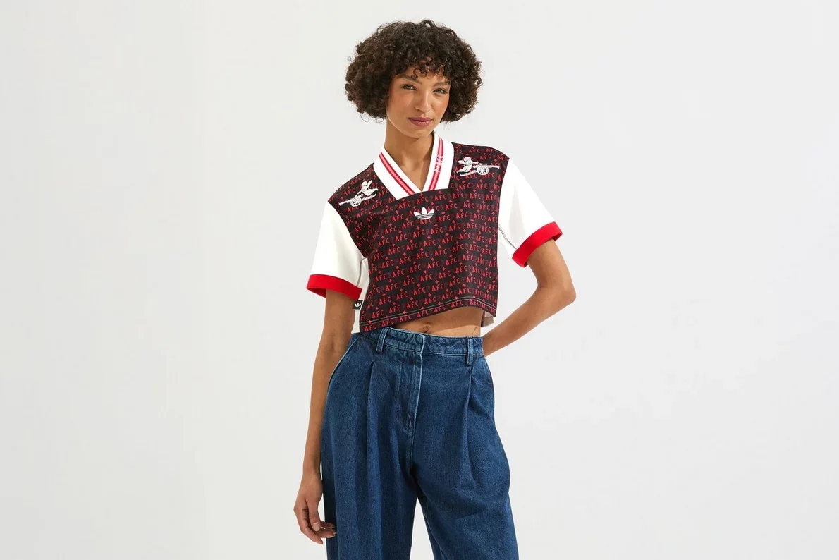 Arsenal adidas Womens Places+Faces 25/26 Crop Shirt - £70.00