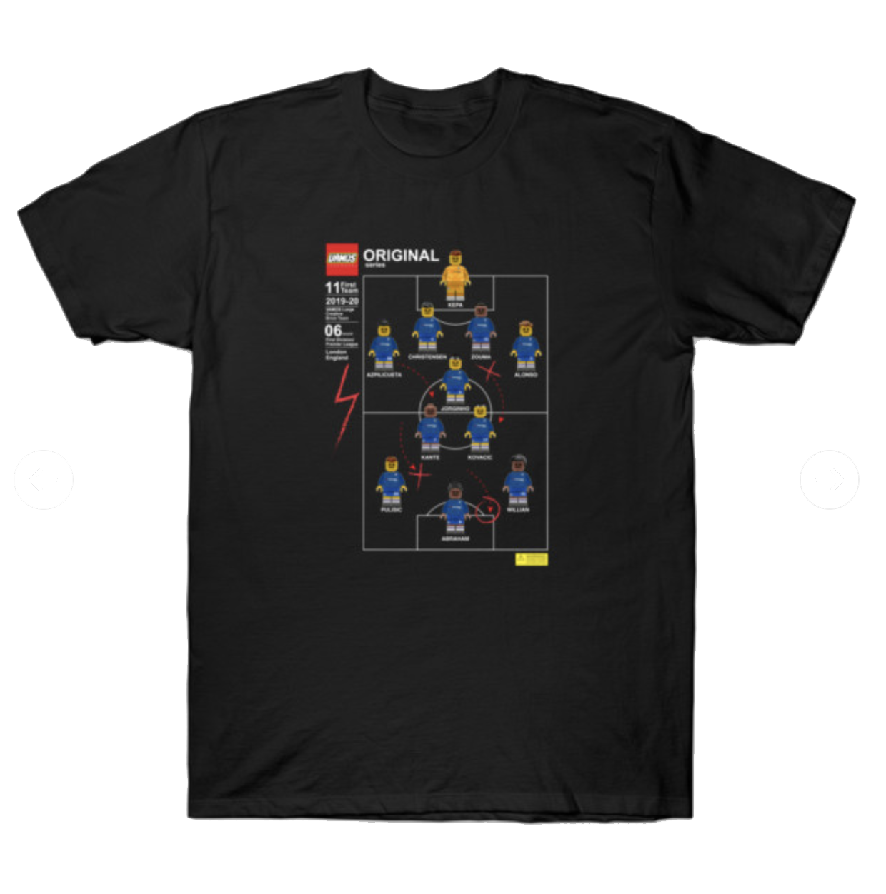 LONDON BRICKBALL 11 Chelsea FC Black Series T-Shirt - £21.00