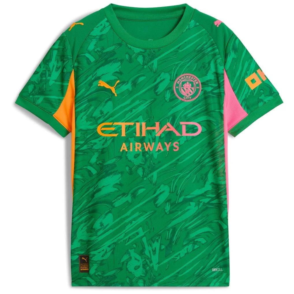 Manchester City FC PUMA Goalkeeper Shirt 2025-26 - Green - Kids
 £42.00 