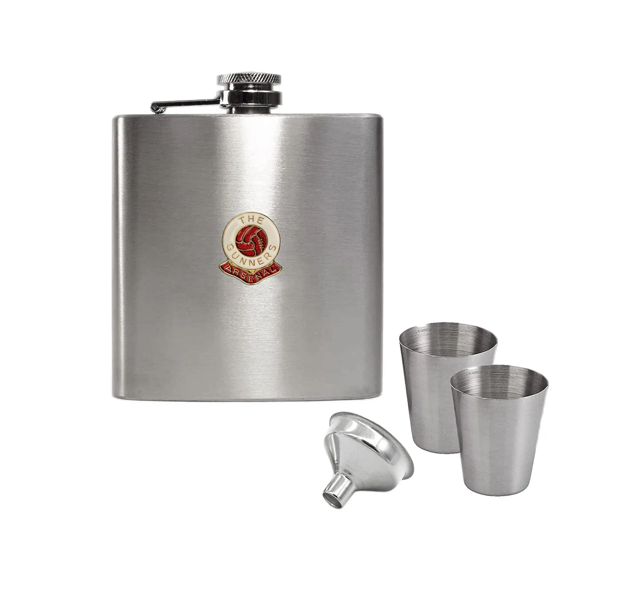 Arsenal Hip Flask Gift Set 
 £24.99 