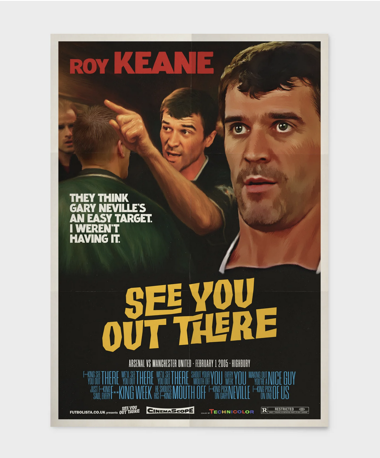 Roy Keane See You Out There | Vintage Movie Poster (A2 Unframed) - £34.00 