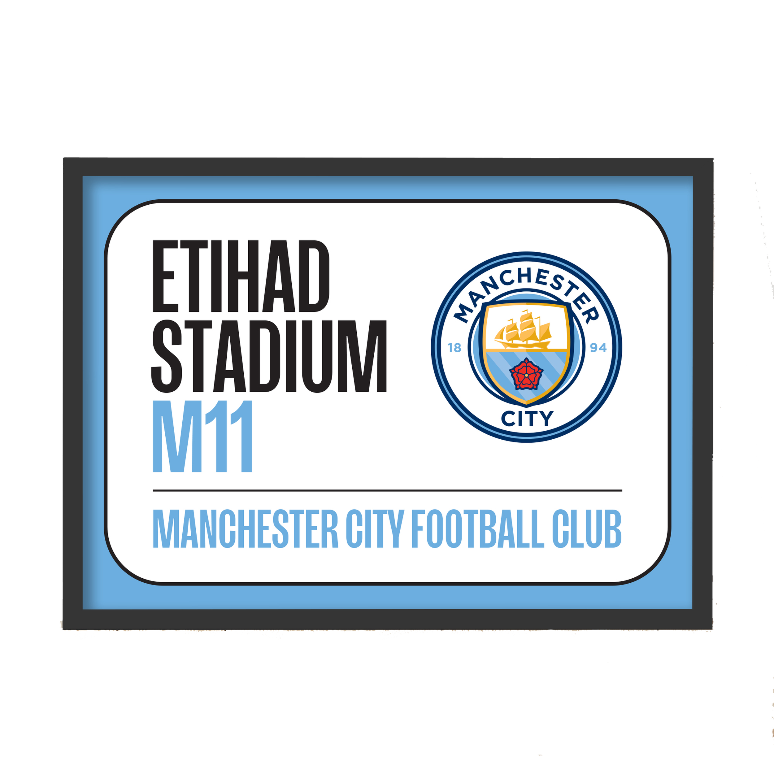 Manchester City Etihad Street Sign Poster A3 Framed
 £30.00 
