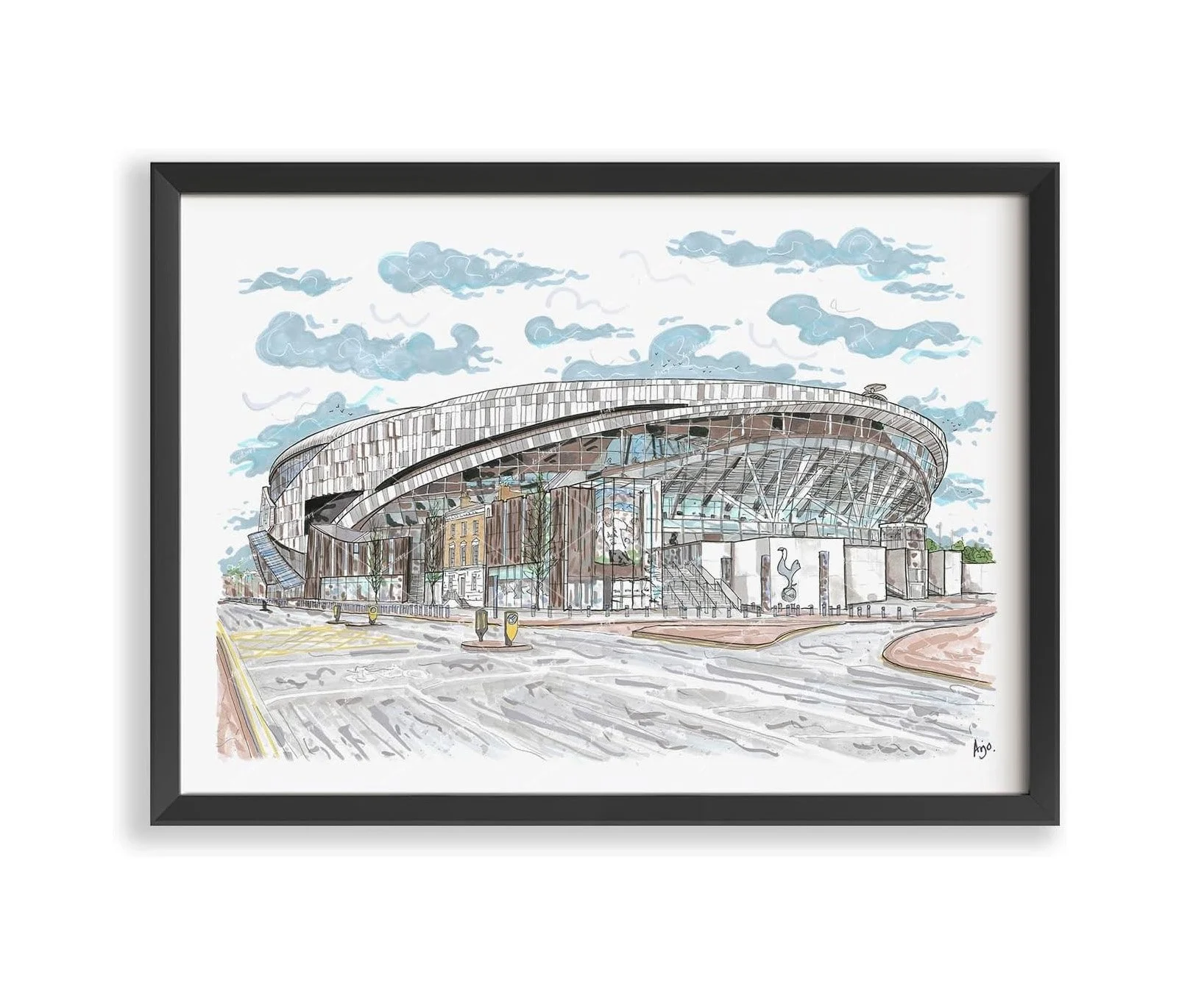 Tottenham Hotspur FC Stadium Art | Hand Drawn Artwork - £15.00 