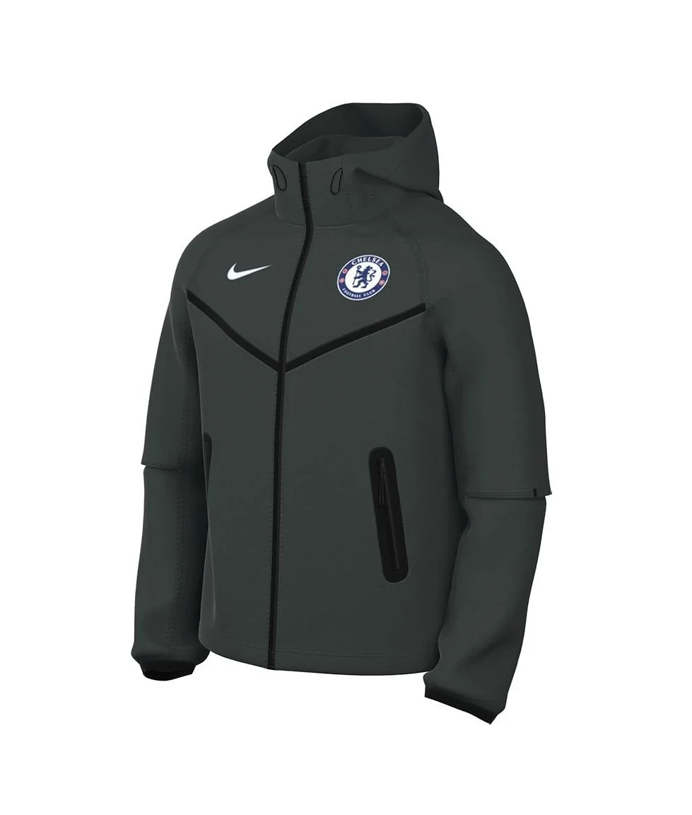 NIKE Men's Fc Chelsea Tech Windrunner Nike Web-fußballjacke Für Herren web soccer jacket - £118.98
