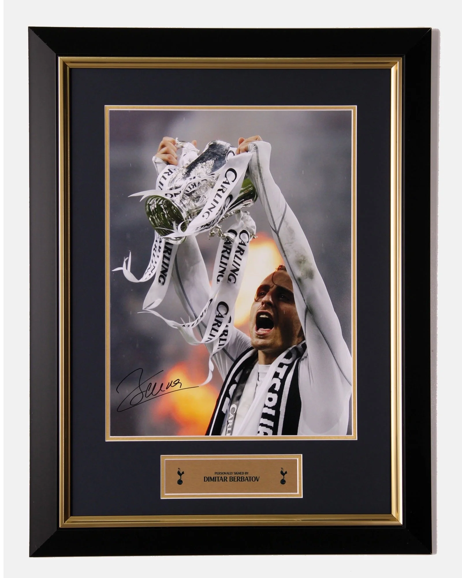 Spurs Signed Dimitar Berbatov Carling Cup Winner Photo - £250