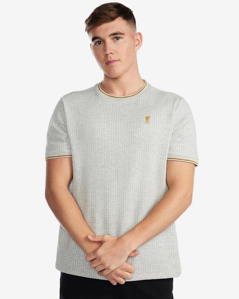 Liverpool Mens Stripe Tee Grey Marl - £32.00