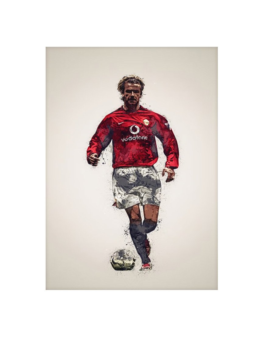 David Beckham | Manchester United FC | 50cm x 70cm Framed Fine Art Print - £128.65